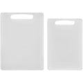 Chef Aid Non-Slip Chopping Board Twin Pack | White Plastic Cutting Boards
