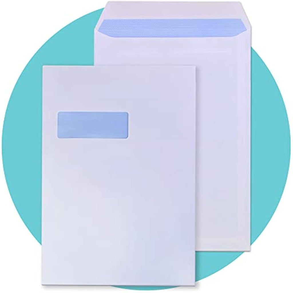 Triplast C4 White Window Security Envelopes – Self Seal 90gsm (50 Pack)