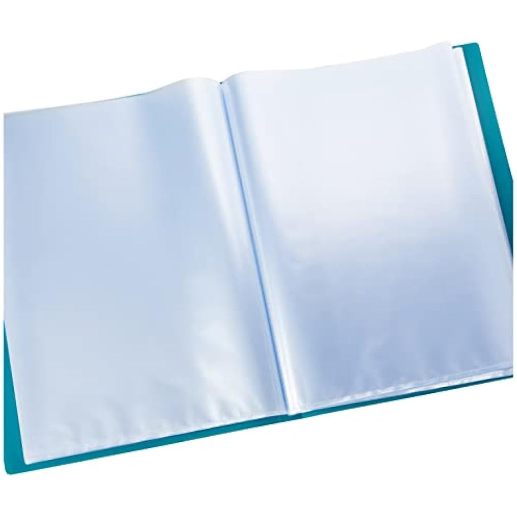Exacompta A4 Display Book – 100 Pockets 200 Views – Green Polypropylene