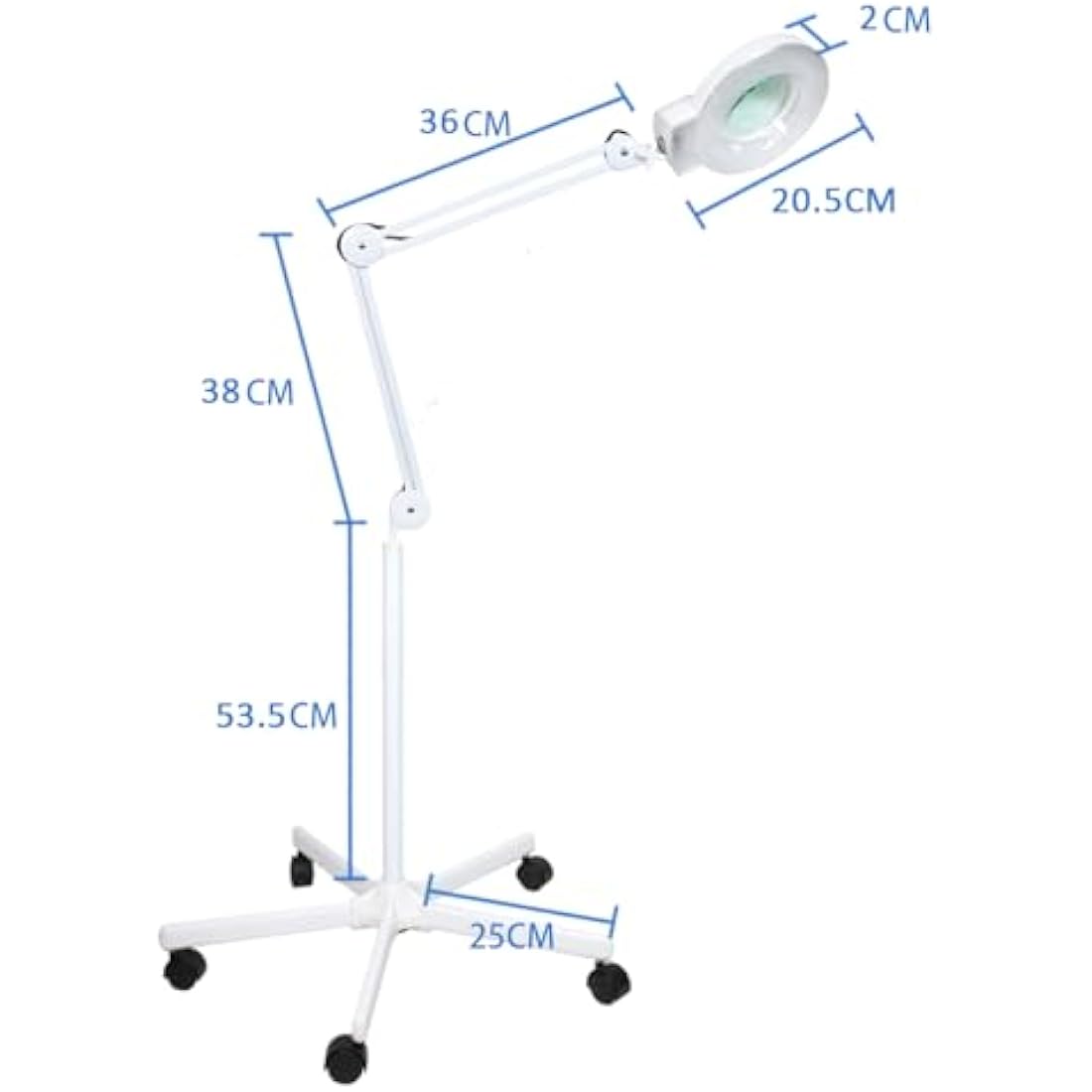Sanqiao 5X LED Magnifying Floor Lamp - Adjustable Beauty & Tattoo Light