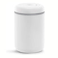 Fellow Atmos Vacuum Canister – Airtight Coffee Storage, Matte White, 1.2L