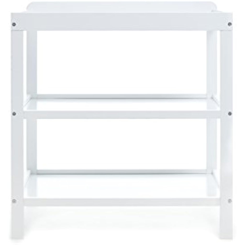 Obaby Open Changing Unit - White Nursery Storage Table with Shelves