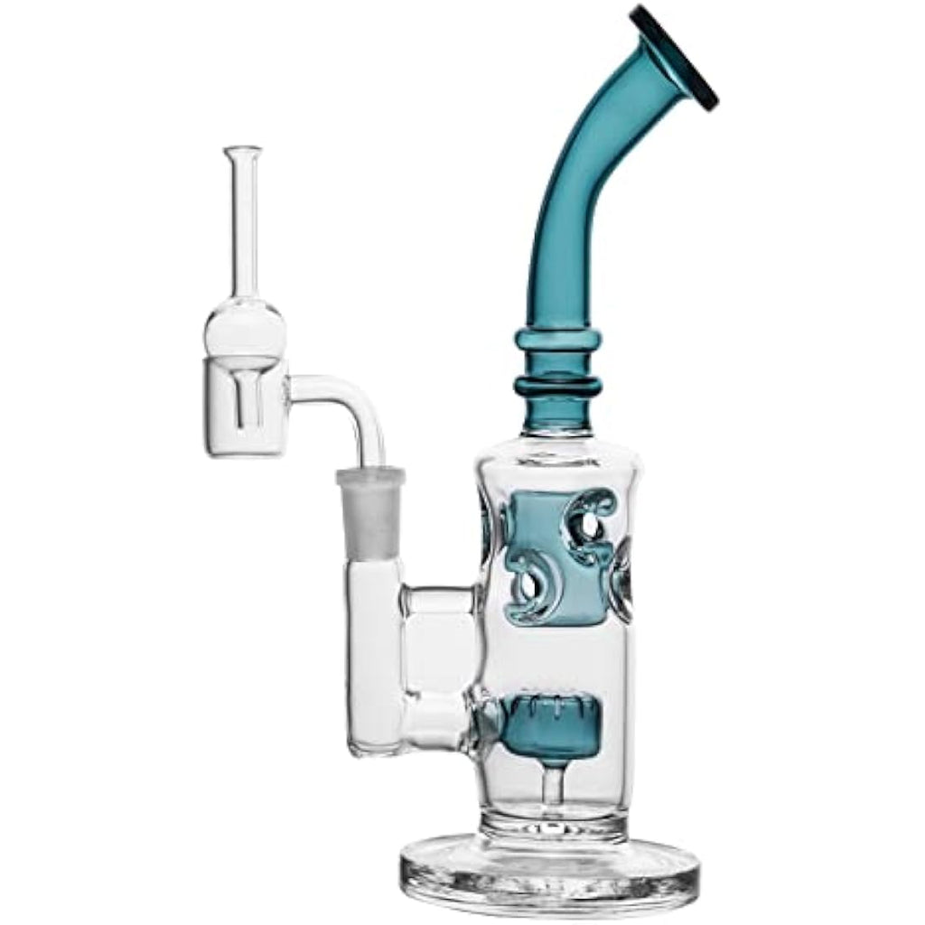 8" Honeycomb Perc Glass Bong | Borosilicate Water Pipe