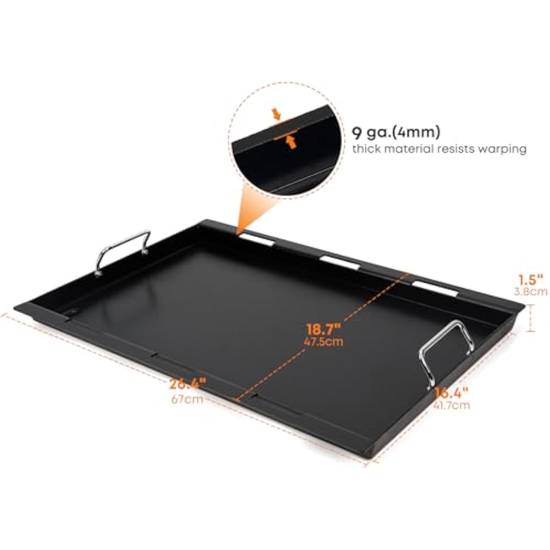 Onlyfire Nonstick Ceramic Griddle for Weber Genesis II 300 Series Grills