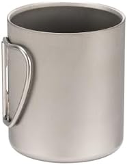 Snow Peak Titanium Double-Wall Insulated Camping Mug – 15.2 fl oz