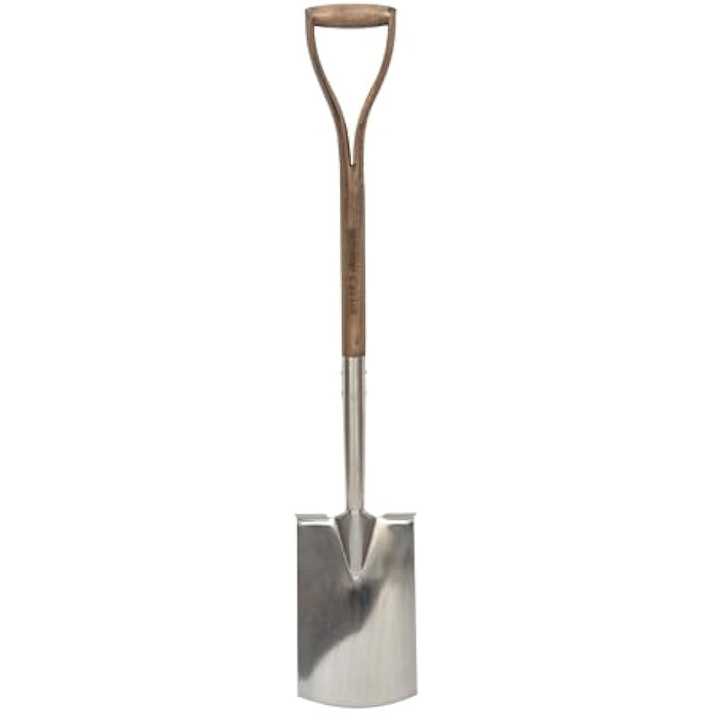 Spear & Jackson Stainless Steel Digging Spade – Hardwood Wishbone Handle