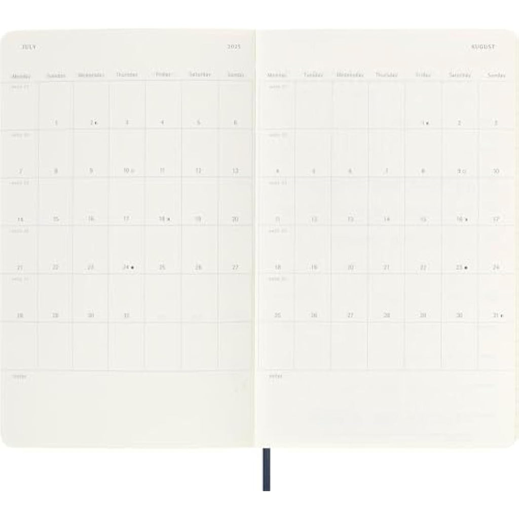 Moleskine 2025 Weekly Planner | Soft Cover Agenda | Sapphire Blue