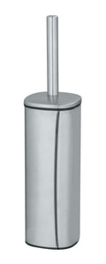 WENKO Alassio Toilet Brush Set – Matt Stainless Steel Standing Holder