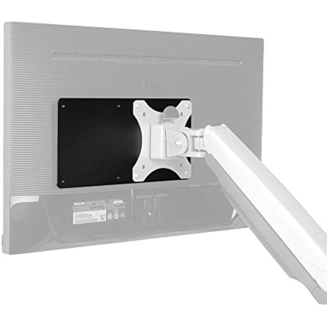Newstar Thin Client Holder | VESA Mount PC Bracket (75x75-100x100) - Black