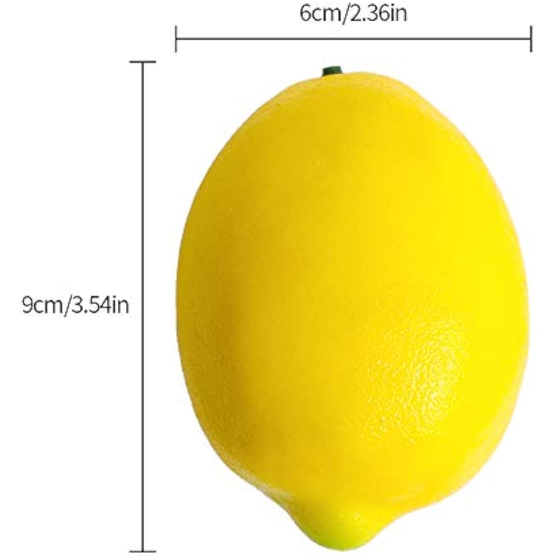 Veryhome Artificial Lemons – 6pcs Realistic Fake Fruit for Kitchen Decor