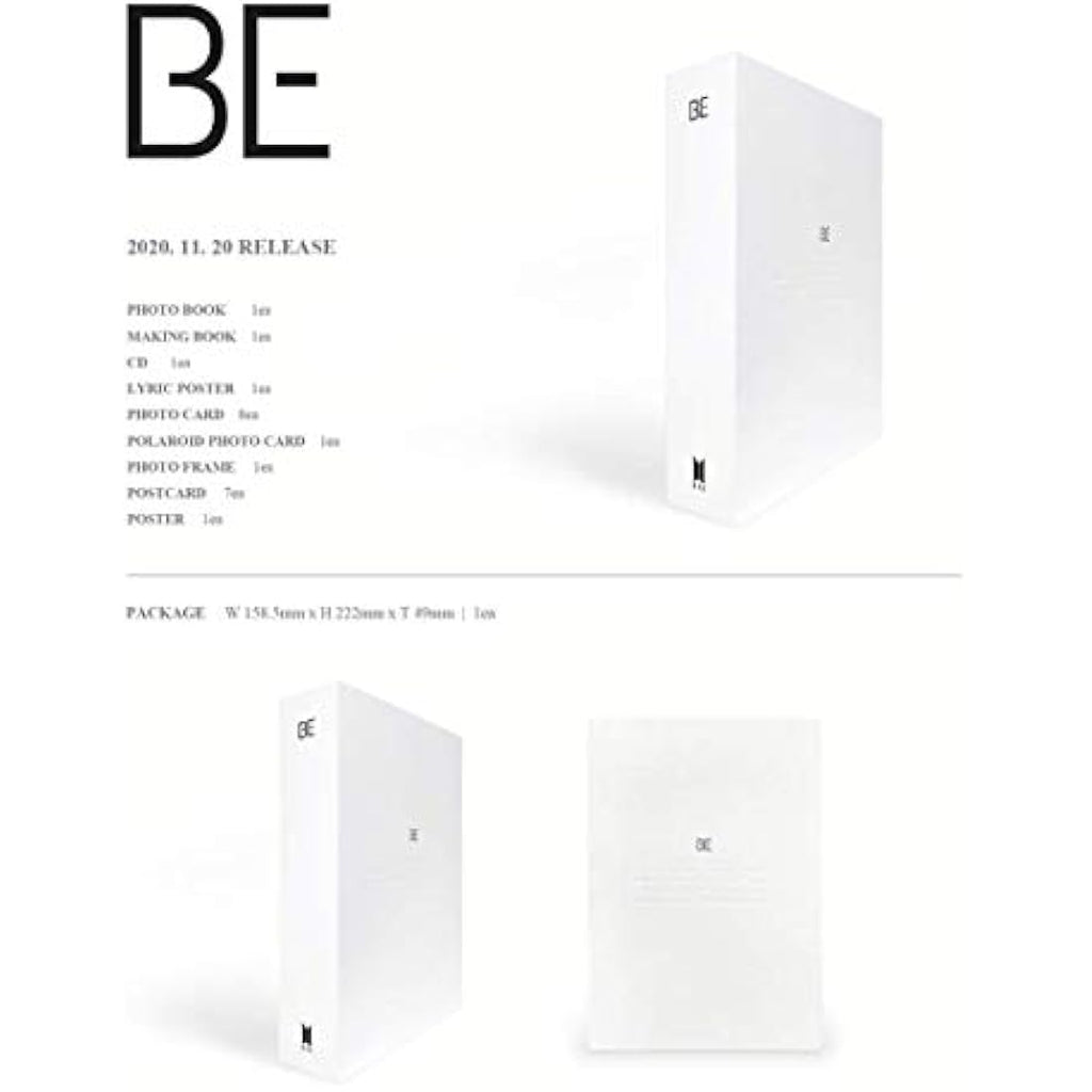 BTS BE Deluxe Edition Limited Album - ESSGES K-Pop CD with Photocards