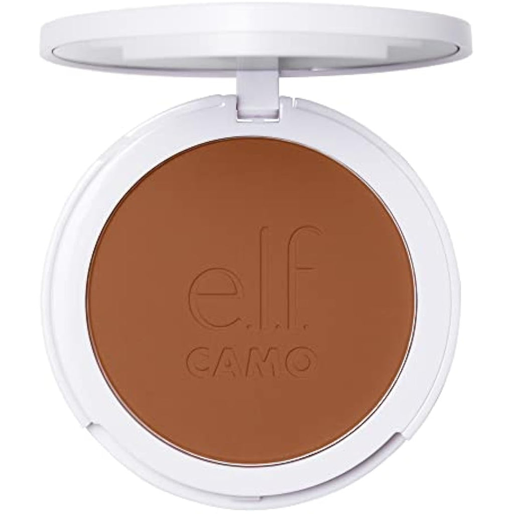 e.l.f. Camo Powder Foundation – Long-Lasting Matte Finish – Tan 460 W