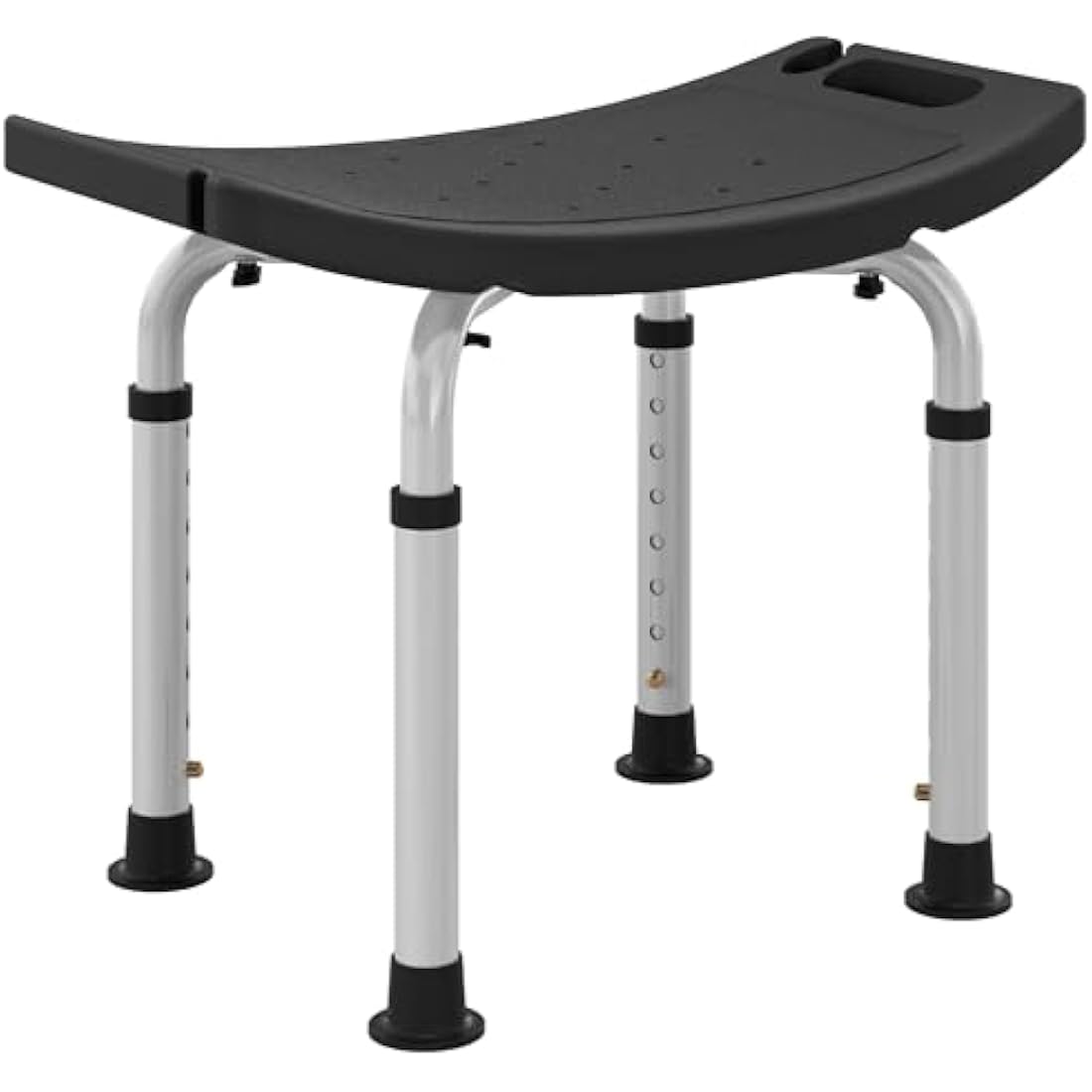Jolof Store Height Adjustable Shower Stool – Non-Slip Aluminium Chair