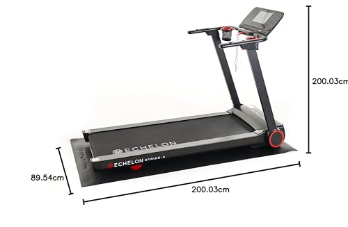 Echelon Stride Treadmill Mat – Durable PVC Floor Protector, Black