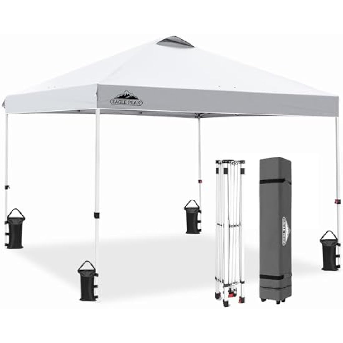 EAGLE PEAK 3m x 3m Pop Up Canopy Tent | Easy Setup UV Protection