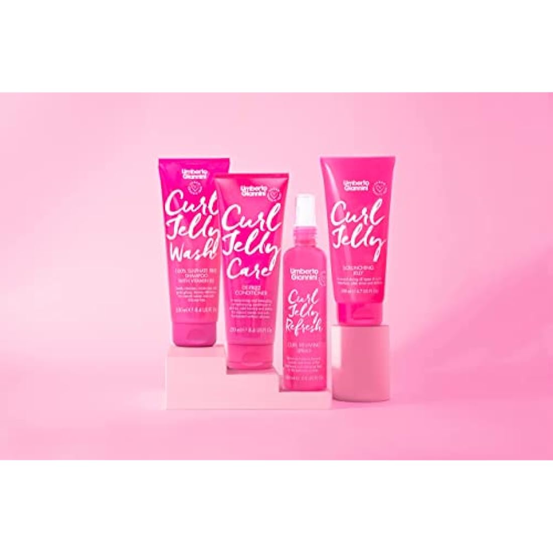 Umberto Giannini Curl Jelly Kit - 4-Piece Vegan Hair Care Set