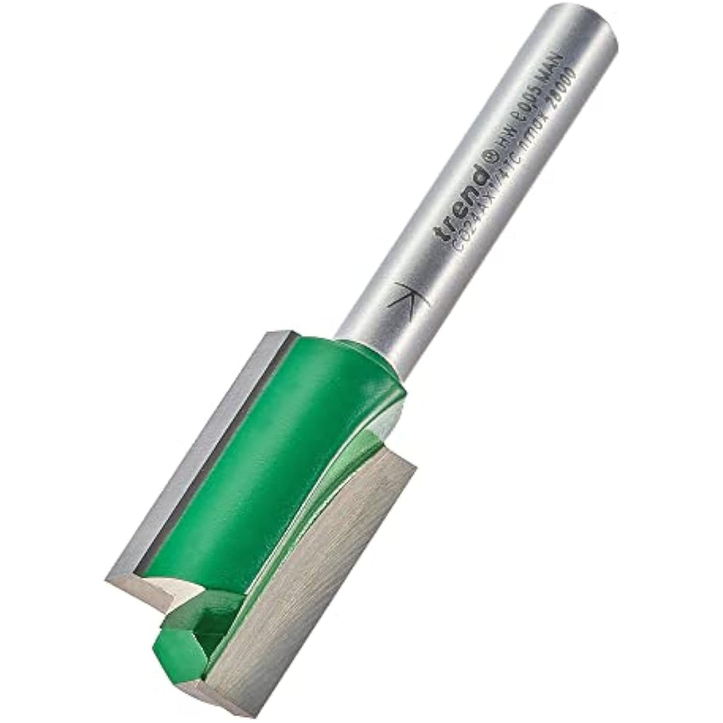 Trend CraftPro Straight Router Bit | 1/4" Shank, 15mm x 25mm Carbide