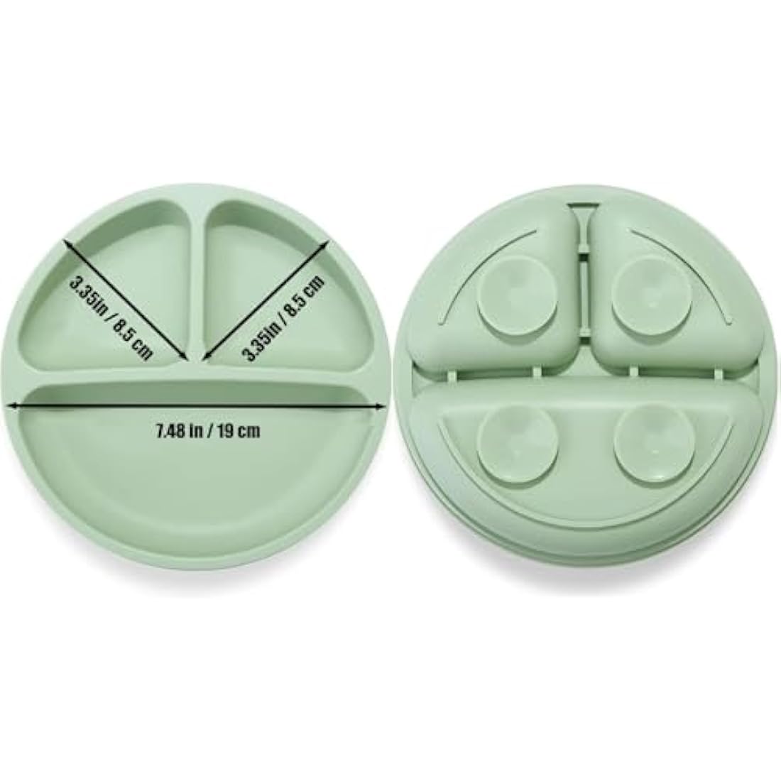 PandaEar Silicone Suction Plates and Spoons Set for Baby Weaning