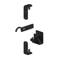 Gatemate Wrought Iron Gate Hinges Fixing Kit | Black Galvanised Steel