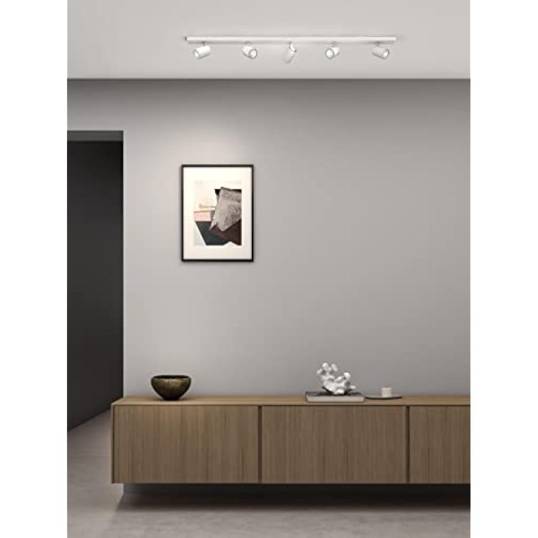 Astro Ascoli 5-Bar Ceiling Spotlight | Textured White GU10 Indoor Light