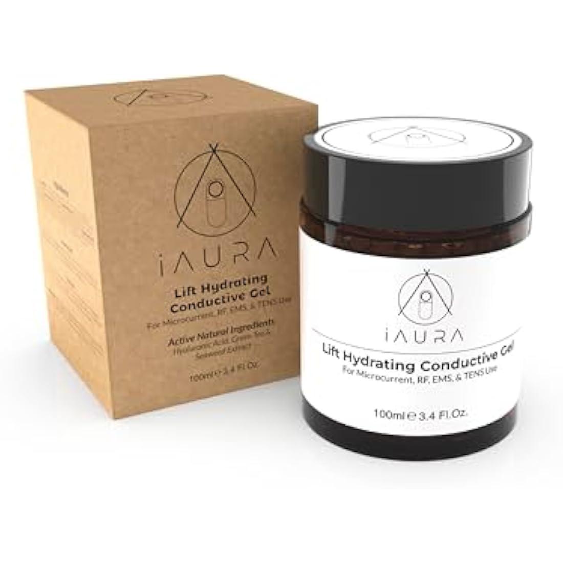 iAura Hydrating Conductive Gel with Hyaluronic Acid for Microcurrent