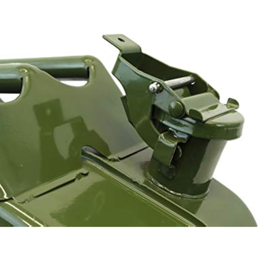 Streetwize 20L Metal Jerry Can – Green Fuel Storage for Petrol & Diesel