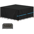 SIMPHAUS Waterproof Patio Furniture Cover | 420D Heavy Duty Oxford Fabric