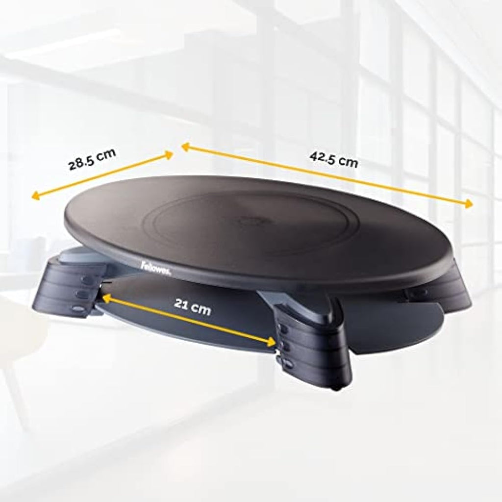 Fellowes Rotating Height Adjustable Monitor Stand – Ergonomic Riser