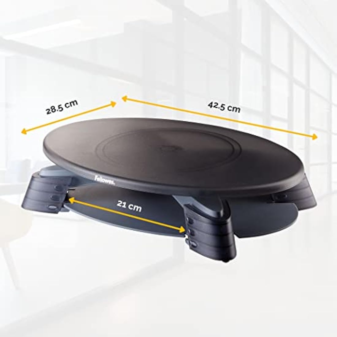 Fellowes Rotating Height Adjustable Monitor Stand – Ergonomic Riser