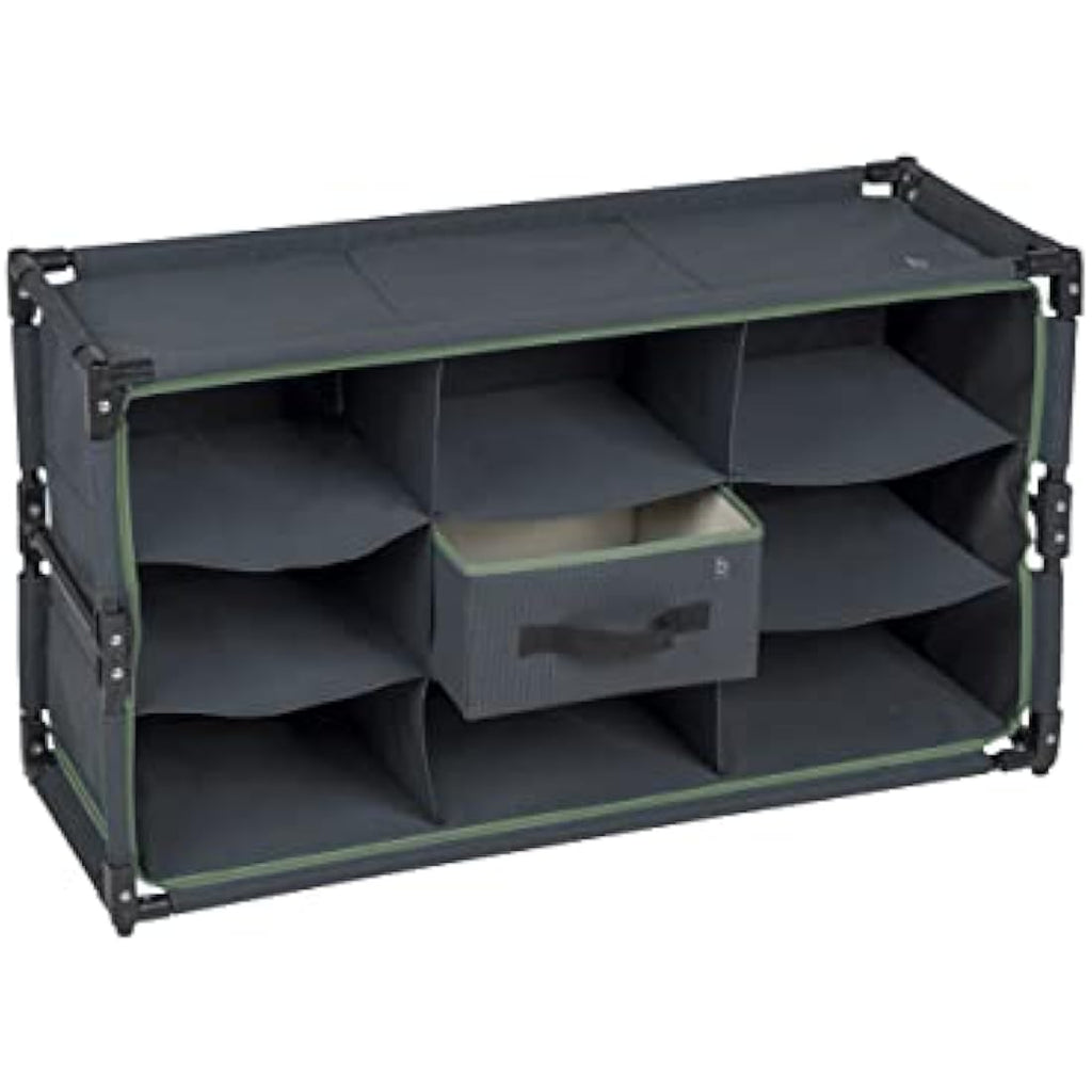 Bo-Camp Portable 9-Compartment Camping Organizer – Foldable Cabinet