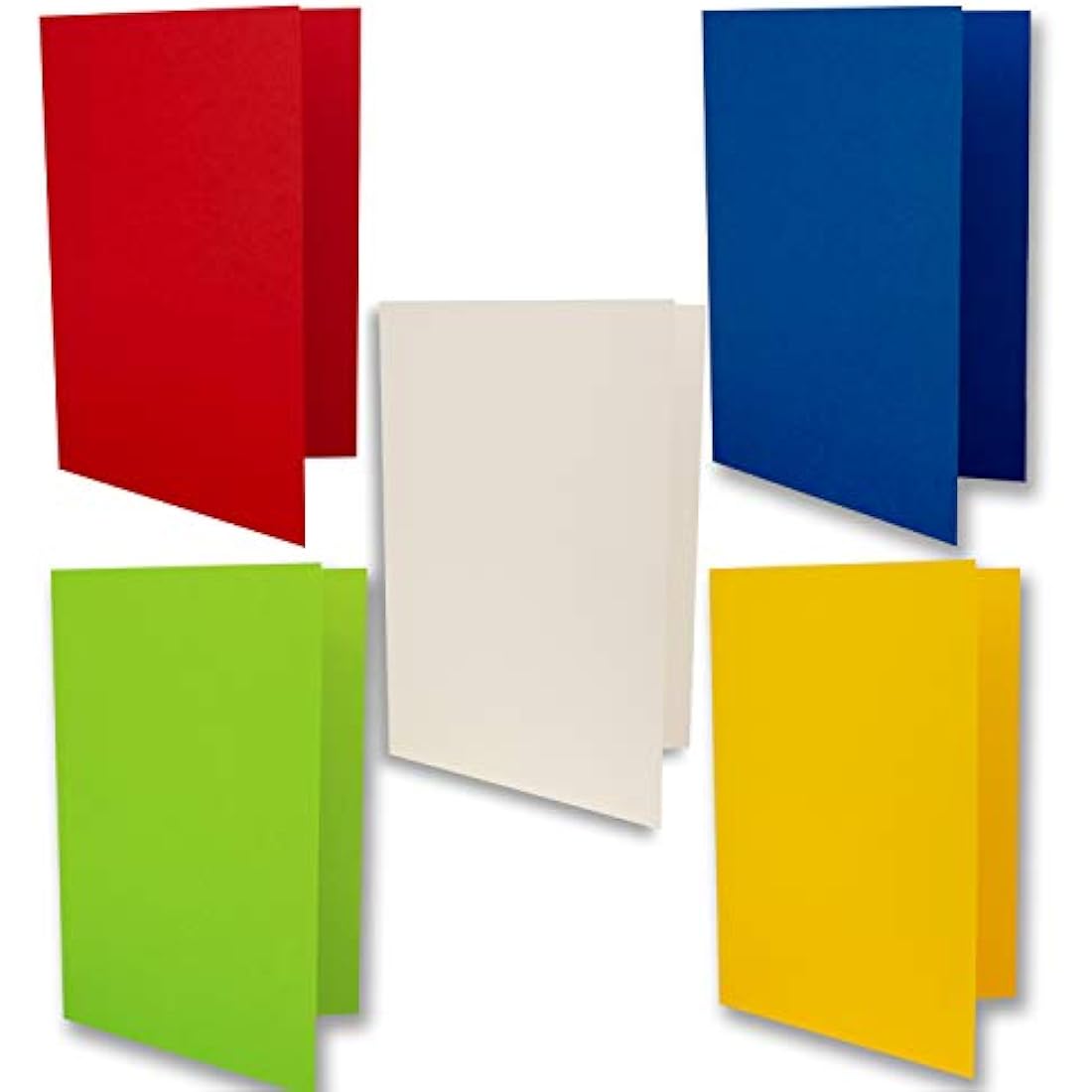 FarbenFroh by GUSTAV NEUSER 50x DIN B6 Folding Cards with Envelopes