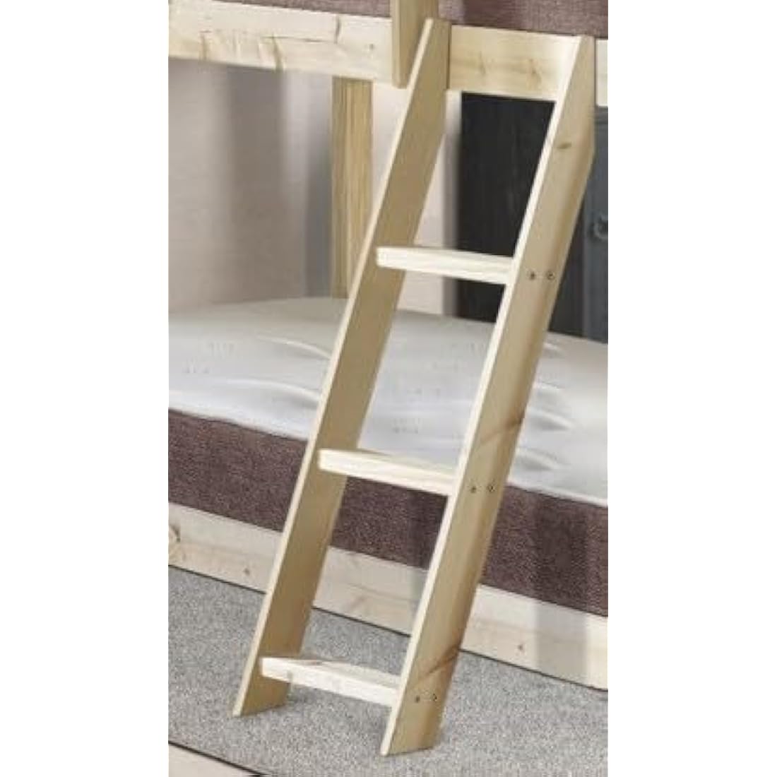 Strictly Beds & Bunks Solid Pine Midi Sleeper Cabin Bed Hook Ladder