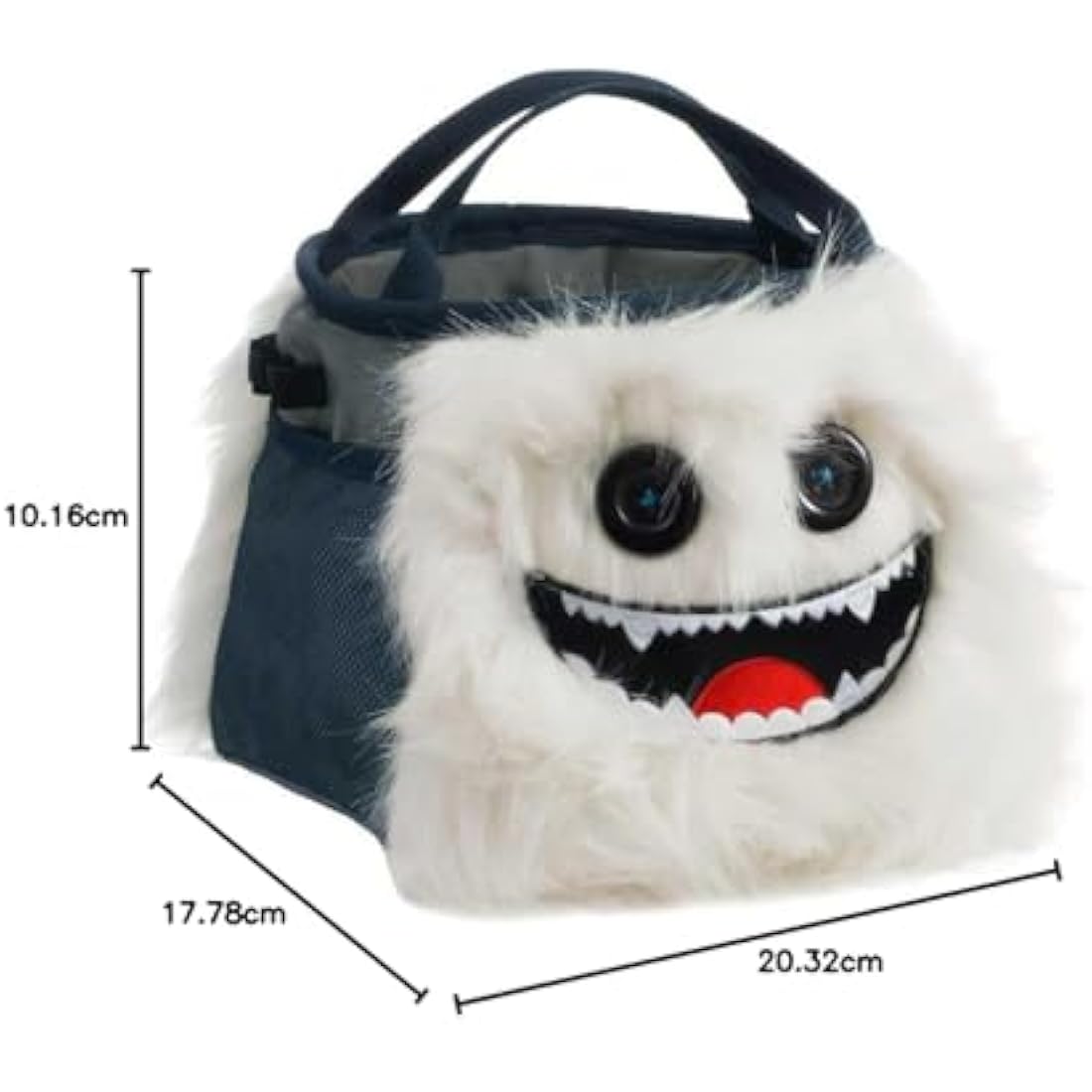 8BPLUS Monster Chalk Bag for Rock Climbing and Bouldering – Faux Fur