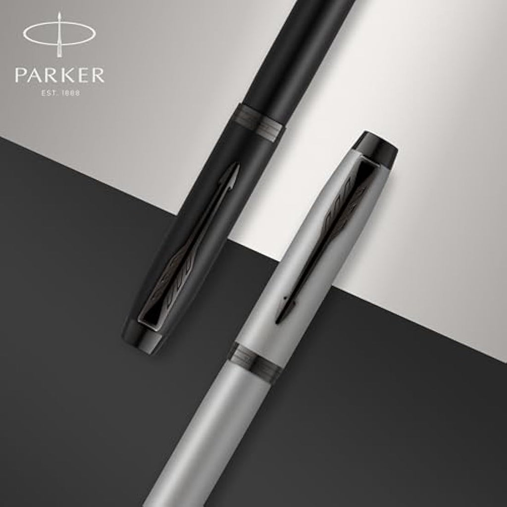 Parker IM Fountain Pen - Matte Blue, Medium Nib with Blue Ink Refill