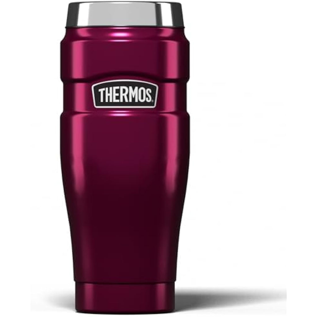 Thermos Stainless King Travel Tumbler – 470ml Insulated Flask, Raspberry