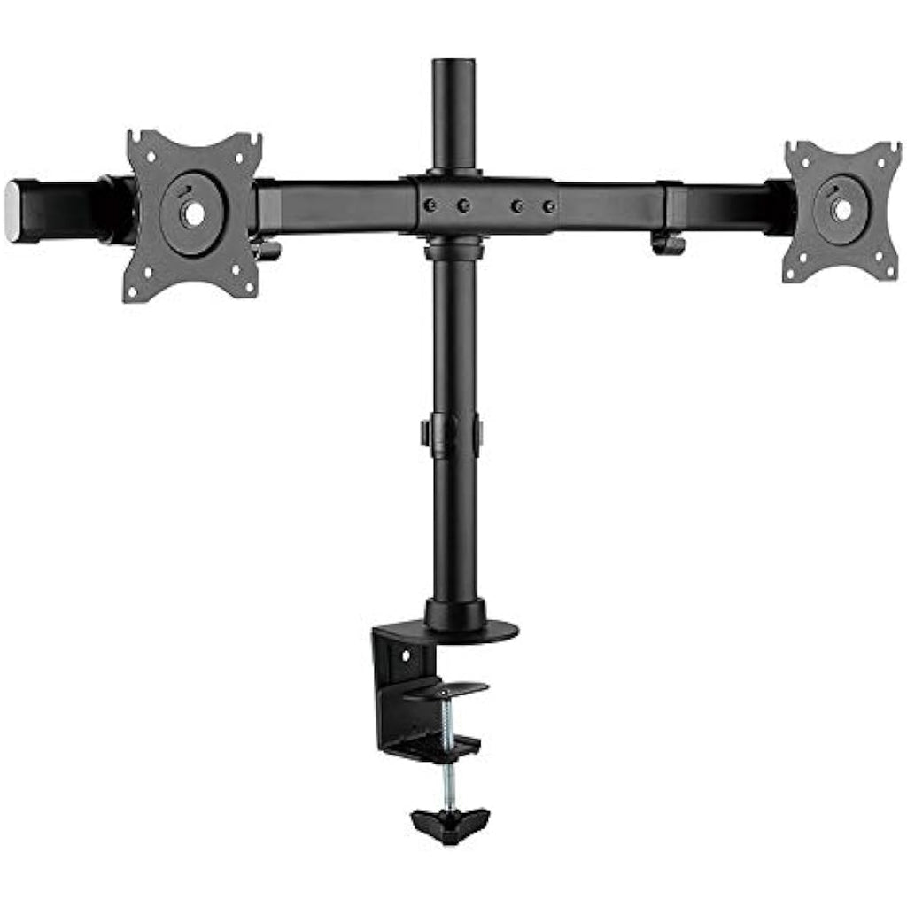 RICOO Dual Monitor Stand – Swivel Desk Mount for 13-27 Inch LCD Screens