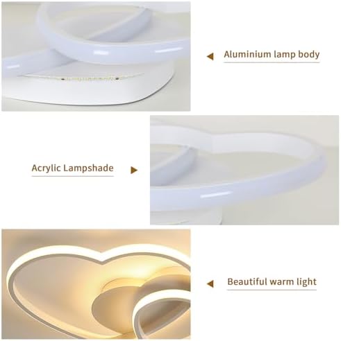Riserva 64W Heart LED Ceiling Light – Dimmable Modern Chandelier