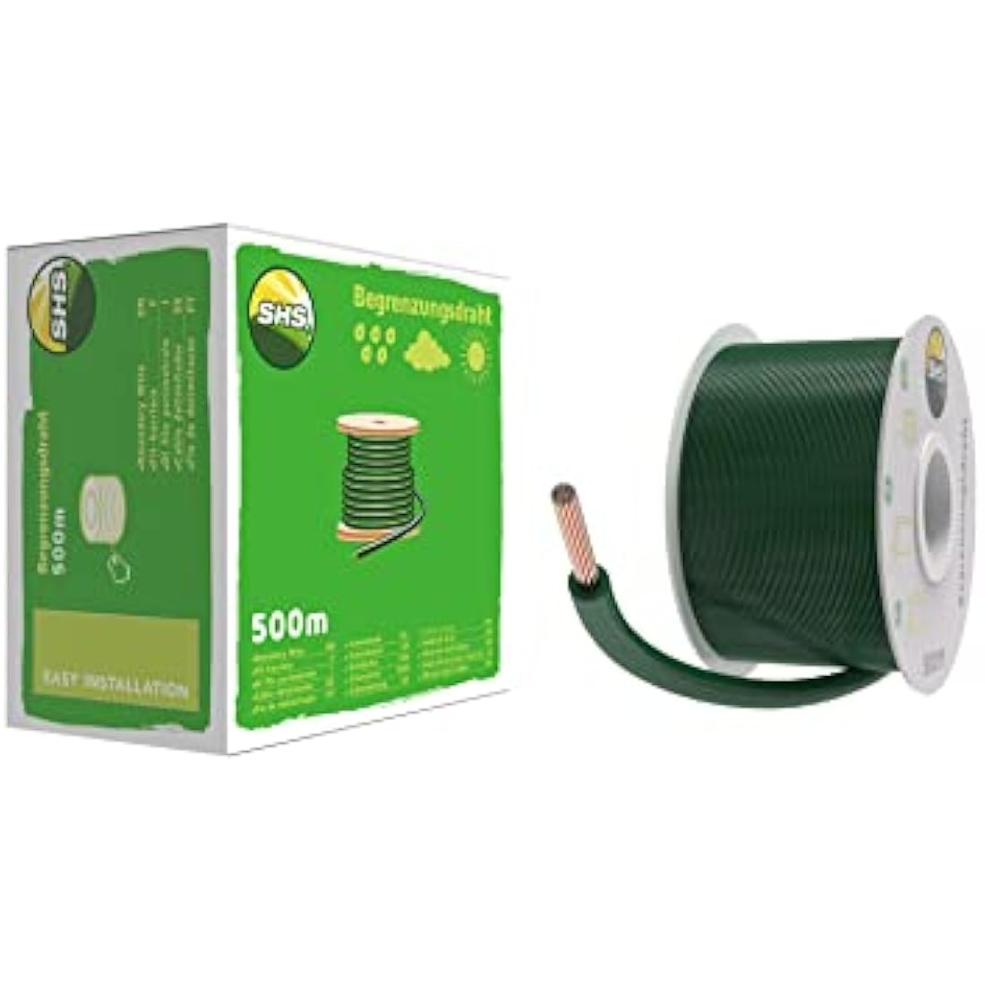 500m Robotic Lawnmower Boundary Cable – 3.4mm Green Wire