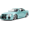Jada Toys Nissan Skyline GT-R R34 Diecast Model Car – 1:24 Scale, Red