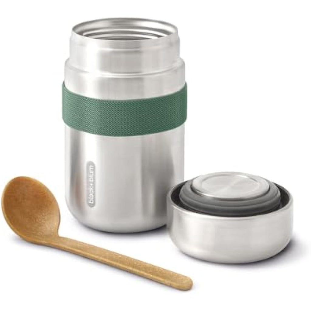 Black + Blum Insulated Food Flask – 400ml Stainless Steel – Olive