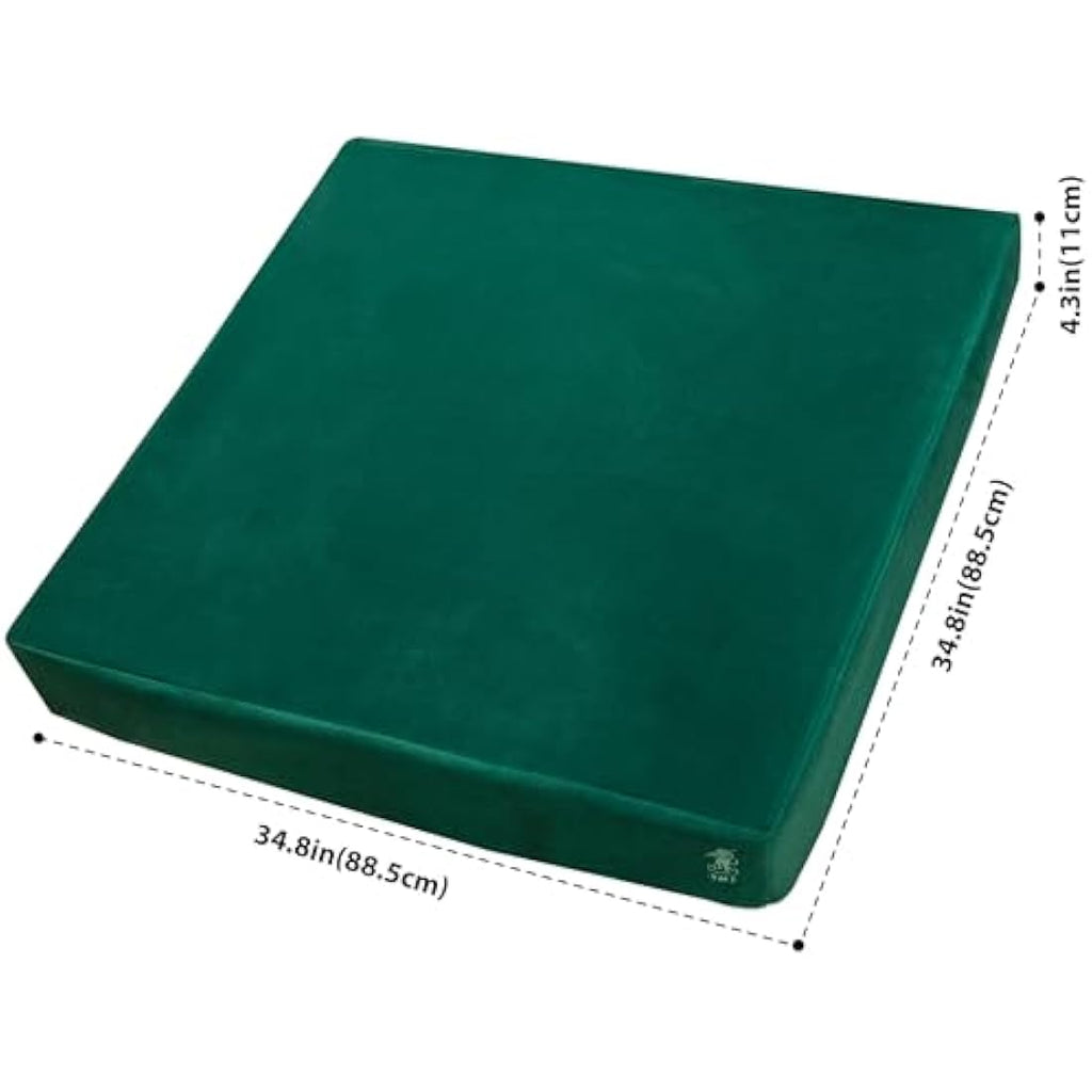 Yellow Mountain Imports 34x34 Square Felt Table Cover for Poker & Mahjong