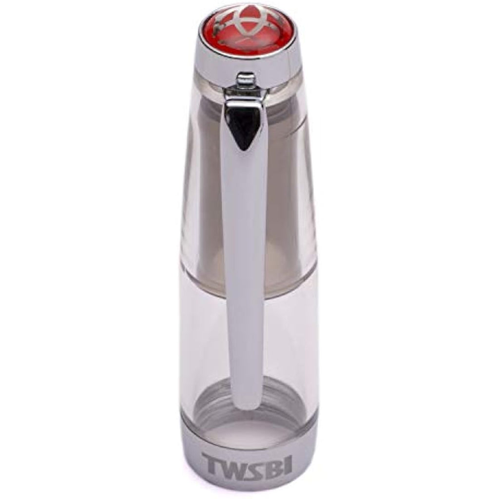 TWSBI Diamond Mini Clear Fountain Pen – Transparent Piston Pen, Fine Nib