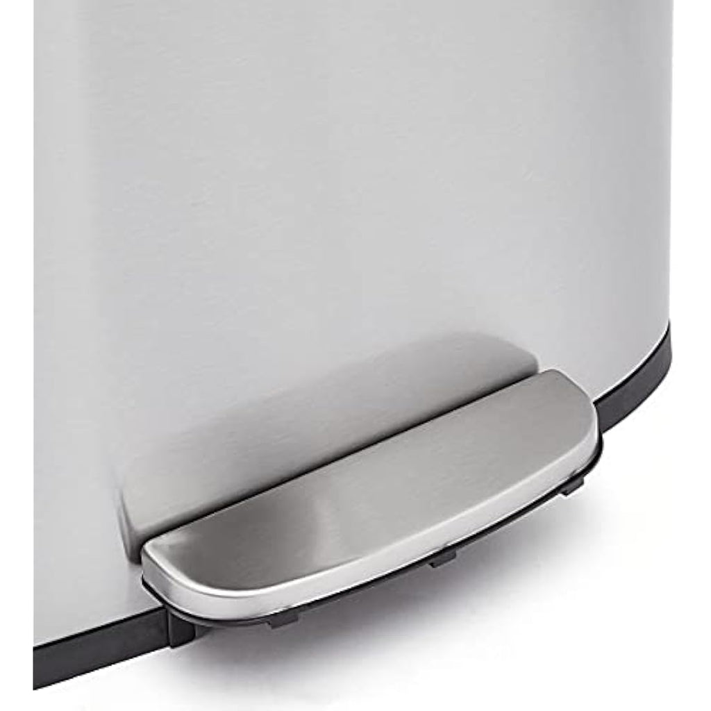 Amazon Basics 50L Soft-Close Stainless Steel Rubbish Bin – Satin Nickel
