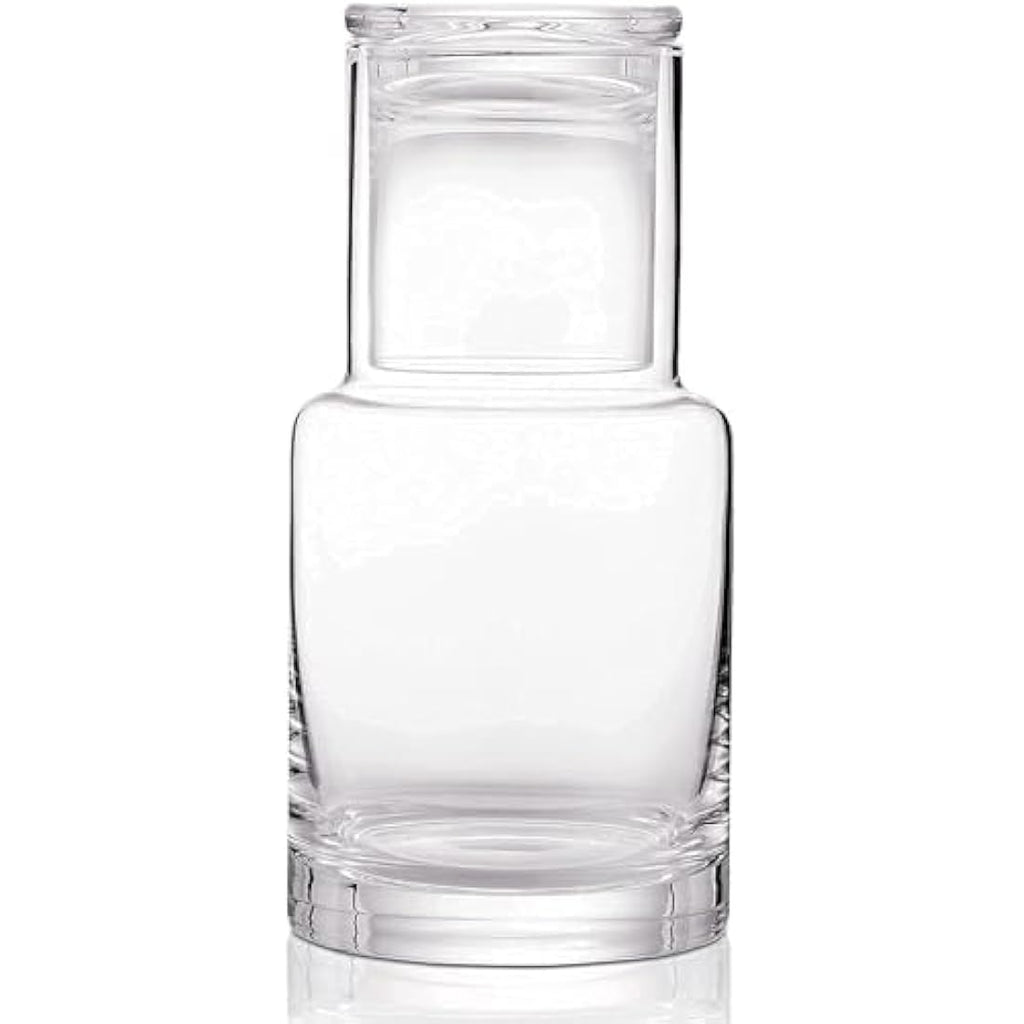 RILOST Bedside Water Carafe – Modern Borosilicate Glass Pitcher with Cup