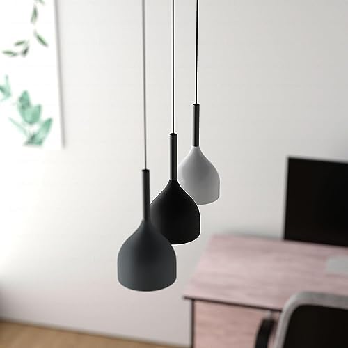 Jolof Store 3-Light Nordic Pendant Lamp – 50cm Metal Ceiling Fixture