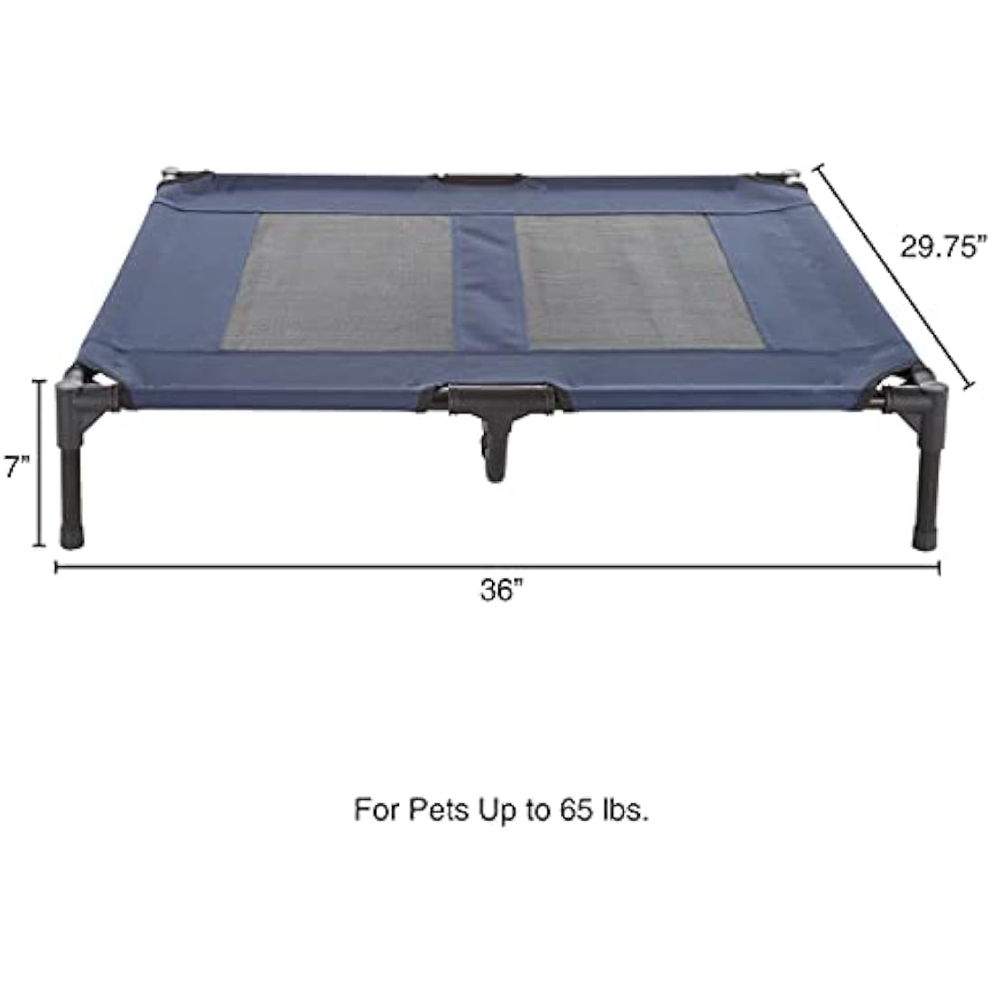 PETMAKER Elevated Dog Bed – Large Portable Cooling Pet Cot with Case, Blue