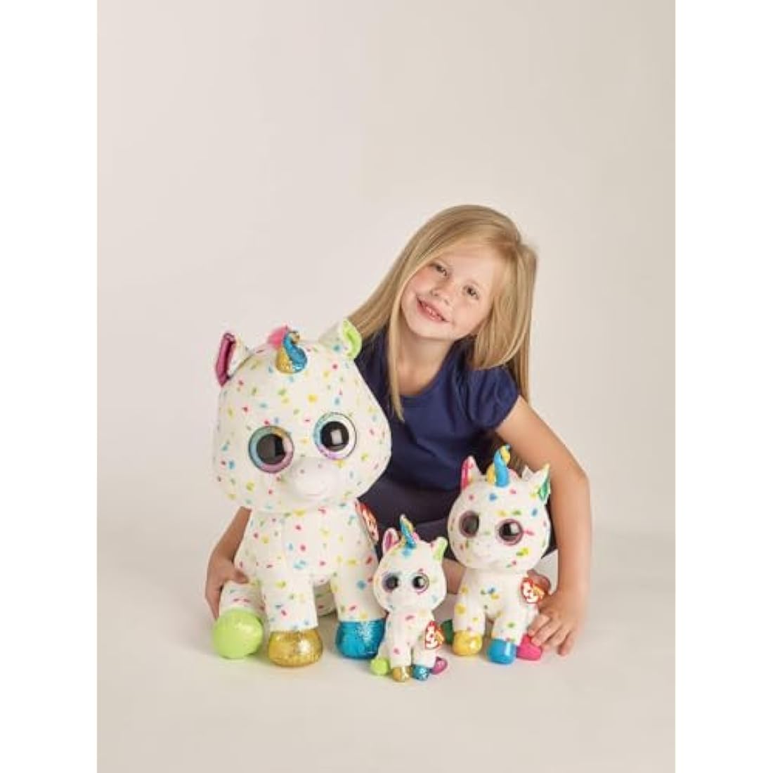 Ty Beanie Boos Harmonie Unicorn Plush Toy – Retro Style Stuffed Animal
