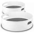 Lazy Susan Turntable Organizers - 9" & 12" Non-Slip 2-Pack