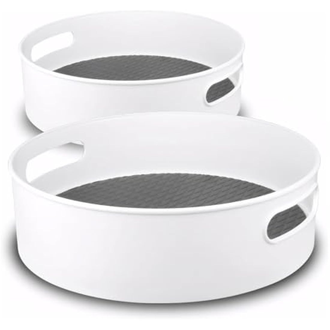 Lazy Susan Turntable Organizers - 9" & 12" Non-Slip 2-Pack