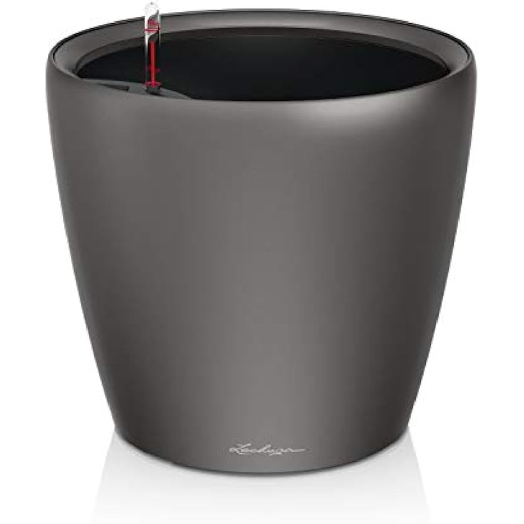 LECHUZA CLASSICO Premium LS 50 Planter - Anthracite Metallic Pot